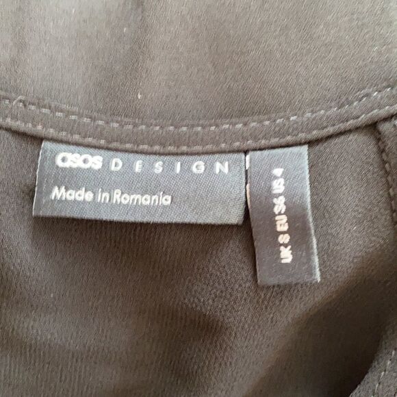 ASOS DESIGN WOMEN BLACK BLOUSE - Picture 5 of 7